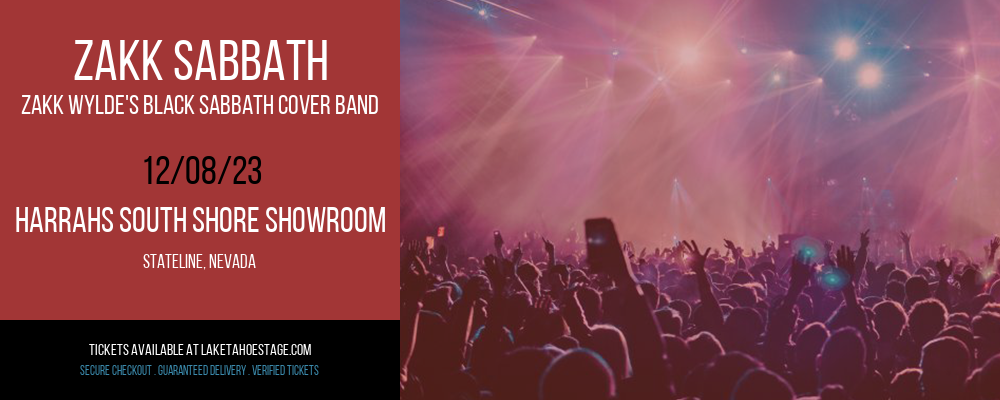 Zakk Sabbath at Harrahs South Shore Showroom