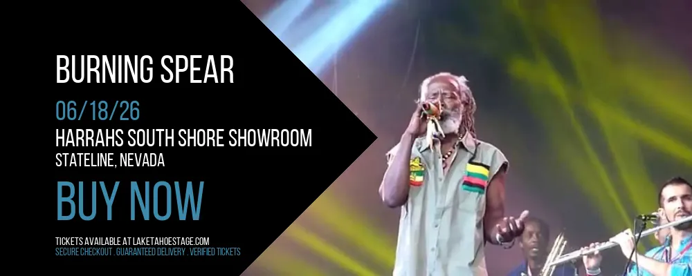 Burning Spear at Harrahs South Shore Showroom